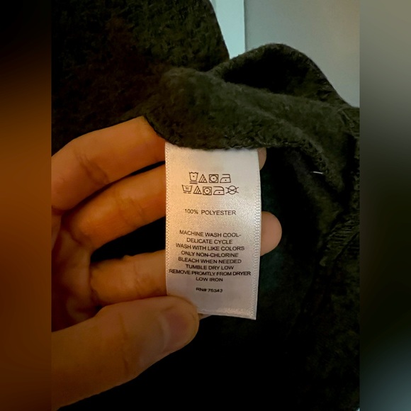 NWT Telluride clothing company. Sweater, half zipped, high neck Moss green Large - Picture 4 of 4